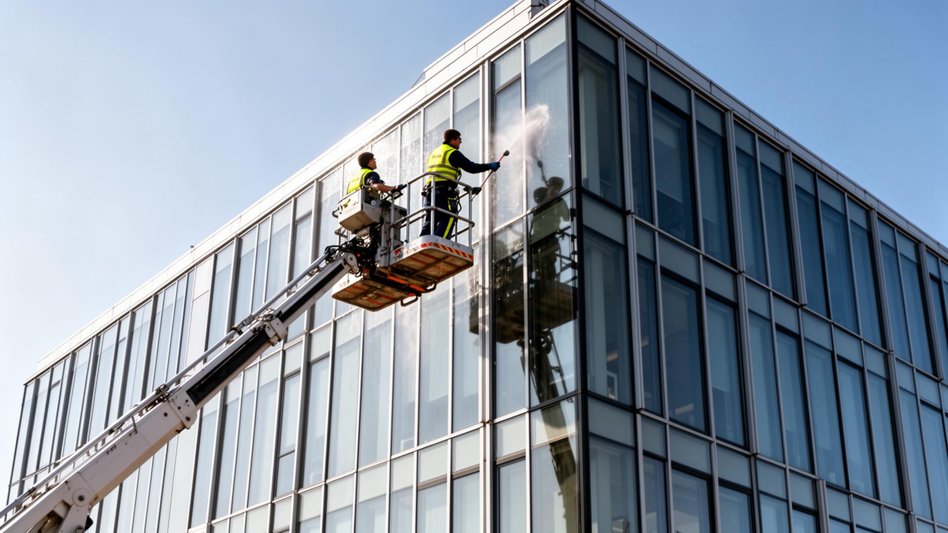 Gevelreiniging hoogwerker